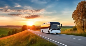 Brooktondale NY motorcoach bus for 30 to 56 passengers, long trips and big groups